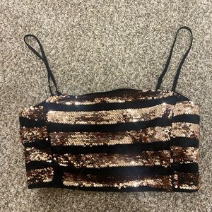 Blingy cropped tank